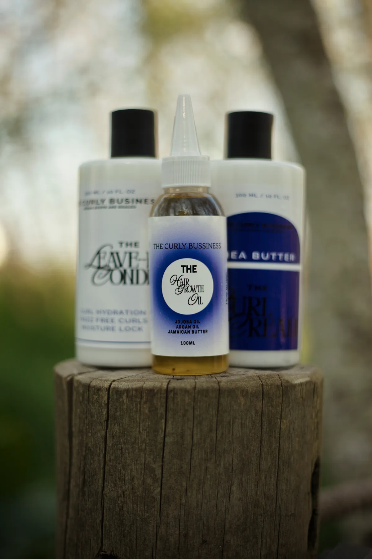 The complete Curly Business LOC hair care routine